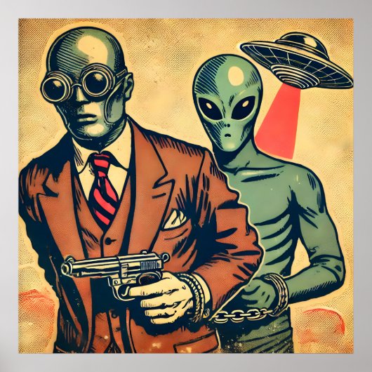 「エイリアンの逮捕」 ポスター (正面)