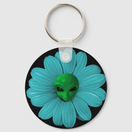 エイリアンの頭花 キーホルダー (正面)