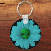 エイリアンの頭花 キーホルダー (正面)