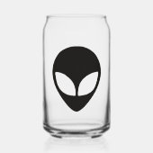 エイリアンの頭 ガラス缶 (正面)