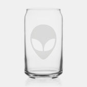 エイリアンの頭 ガラス缶 (裏面)