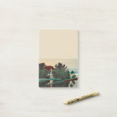 エイリアンの風景、木、ラグーンHYPERION Sci Fi ポストイット (デスク上)