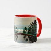 エイリアンの風景、木、ラグーンHYPERION Sci Fi マグカップ (正面右)