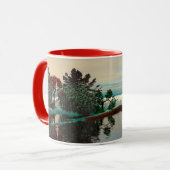 エイリアンの風景、木、ラグーンHYPERION Sci Fi マグカップ (正面左)