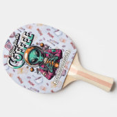 エイリアンはこちら 卓球ラケット (横)