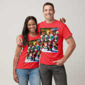 エイリアンはクリスマスの為にロックする Tシャツ (ユニセックス)
