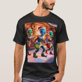 エイリアンはクリスマスの為にロックする Tシャツ