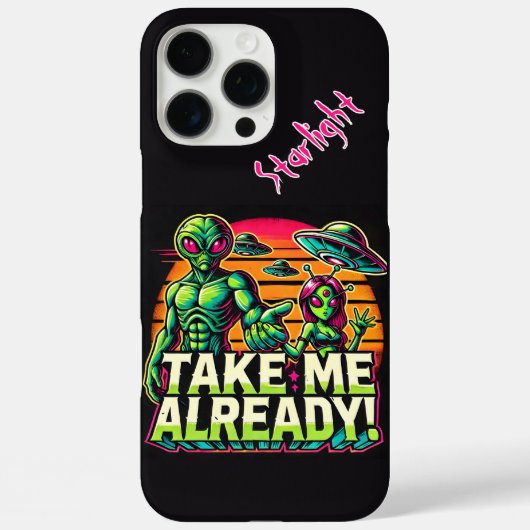 エイリアンはコズミックデザインで待つ! Case-Mate iPhoneケース (裏面)