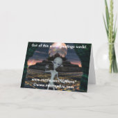 エイリアンはハッピーバースデーカードに出会います カード (裏面)