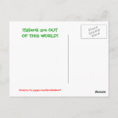 エイリアンは世界から出ている! ポストカード (裏面)