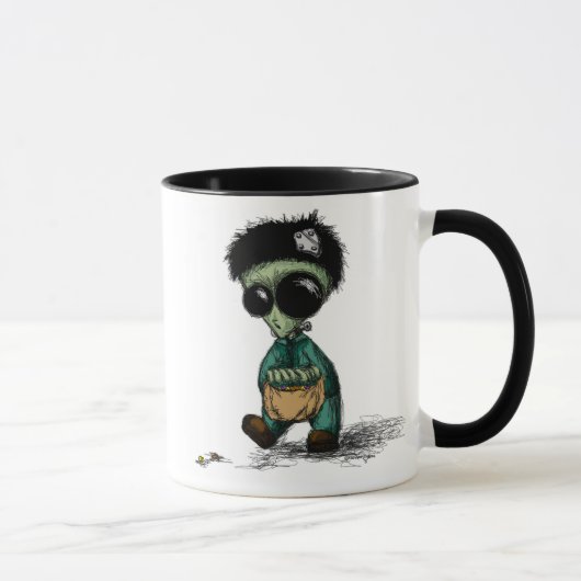 エイリアンは人々の余りにコーヒー・マグです マグカップ (右)