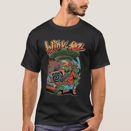 エイリアンは存在する - Blink 182 再会 Tシャツ (正面)