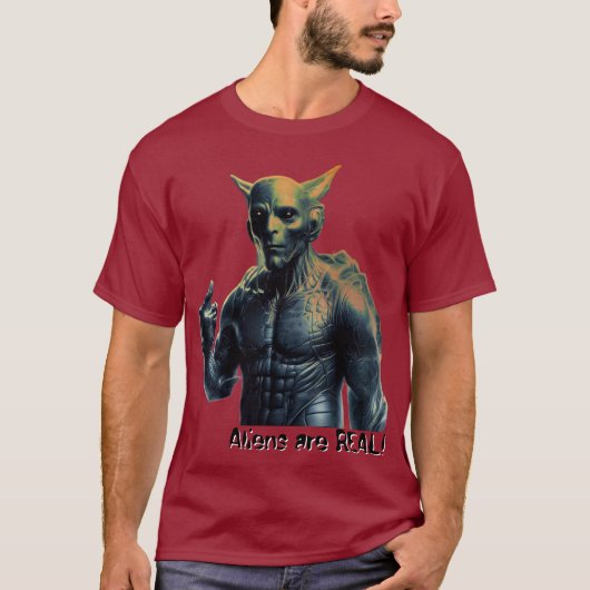 エイリアンは実在する! Tシャツ (正面)