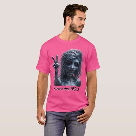 エイリアンは実在する! Tシャツ (正面フル)