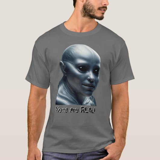 エイリアンは実在する! Tシャツ (正面)