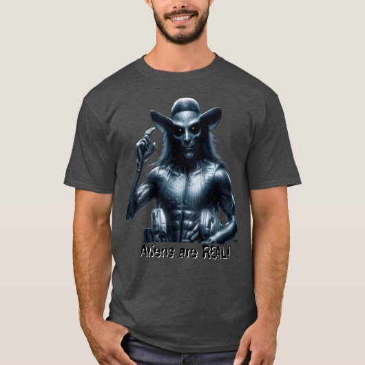 エイリアンは実在する! Tシャツ (正面)