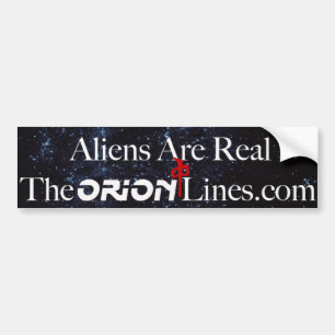 エイリアンは実在theorionlines.com bumper バンパーステッカー