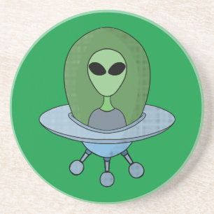 エイリアンは小さな宇宙船で コースター
