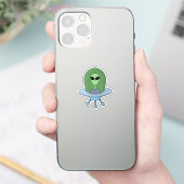 エイリアンは小さな宇宙船で シール (スマートフォン)
