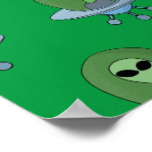 エイリアンは小さな宇宙船で ポスター (角)