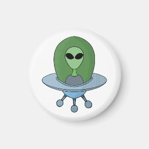 エイリアンは小さな宇宙船で マグネット