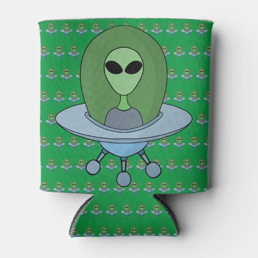 エイリアンは小さな宇宙船で 缶クーラー (正面)