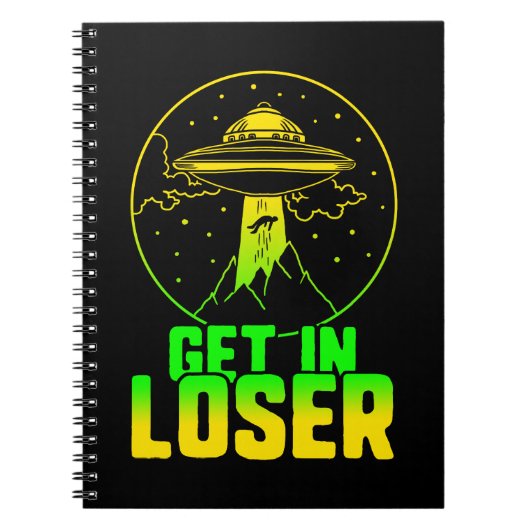 エイリアンは敗者のしゃれのギフトで得ます ノートブック (正面)