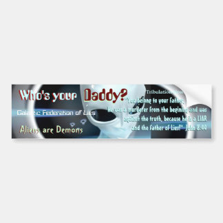 エイリアンは鬼です バンパーステッカー