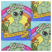 エイリアンは、この惑星の織物には良すぎる ファブリック (クローズアップ)