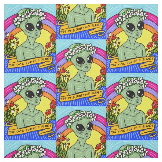 エイリアンは、この惑星の織物には良すぎる ファブリック (見本)