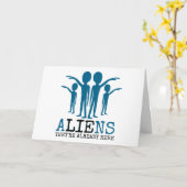 エイリアンは、すでに来ている カード (黄色い花)