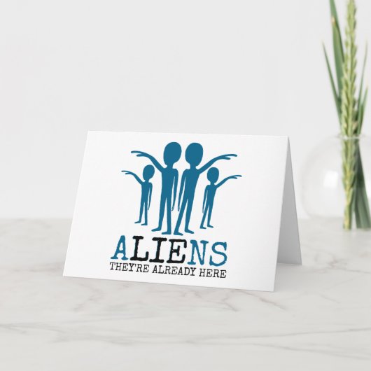 エイリアンは、すでに来ている カード (正面)