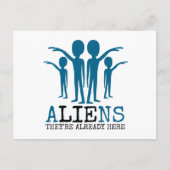 エイリアンは、すでに来ている ポストカード (正面)
