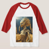 エイリアンをクールテーマにしたTシャツを探し男性へてる？ Tシャツ (レイダウン)