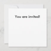 エイリアンをテーマにした誕生日パーティー招待状 カード (裏面)