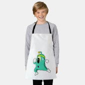 エイリアンをランナー エプロン (着用した状態)