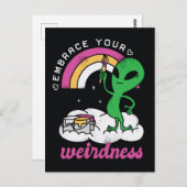 エイリアンを抱擁 ポストカード (正面/裏面)