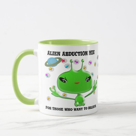 エイリアンを求める人のための誘拐マ信じグ マグカップ (左)