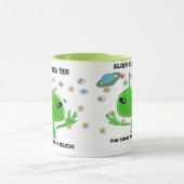 エイリアンを求める人のための誘拐マ信じグ マグカップ (中央)