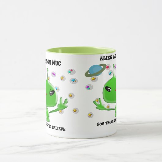エイリアンを求める人のための誘拐マ信じグ マグカップ (中央)