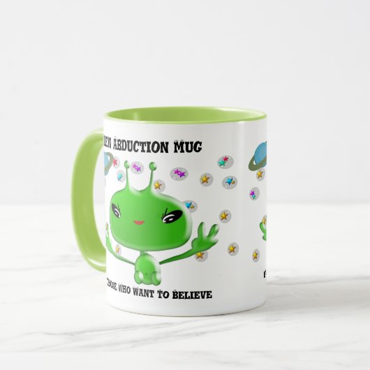 エイリアンを求める人のための誘拐マ信じグ マグカップ (正面左)