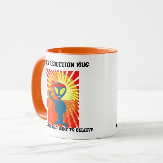 エイリアンを求める人のための誘拐マ信じグ マグカップ (正面左)