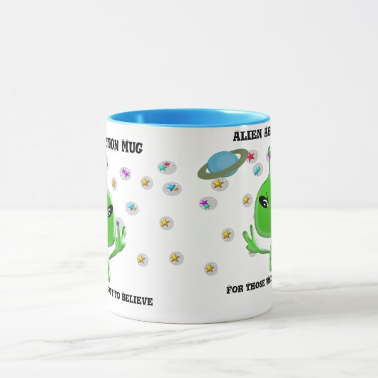エイリアンを求める人のための誘拐マ信じグ マグカップ (中央)