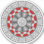 エイリアンアステカ等高線ステッカーに適合 シール (正面)