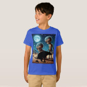 エイリアンアドベンチャープーピングドッグ Tシャツ (正面フル)