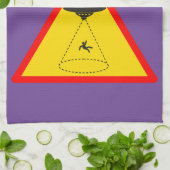 エイリアンアブダクションUFO Thunder_Cove キッチンタオル (折り畳み)