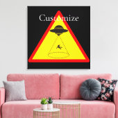 エイリアンアブダクションUFO Thunder_Cove キャンバスプリント (インサイチュ (リビング))