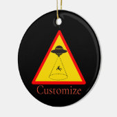 エイリアンアブダクションUFO Thunder_Cove セラミックオーナメント (左)