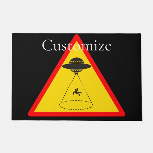 エイリアンアブダクションUFO Thunder_Cove ドアマット (正面)