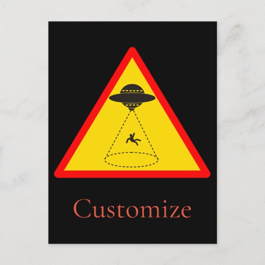 エイリアンアブダクションUFO Thunder_Cove ポストカード (正面)